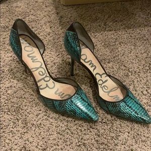 Sam Edelman Delilah Aqua D’Orsay heels